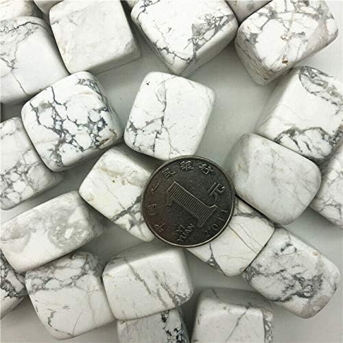 Binnanfang AC216 100G 10-30мм бел тиркизен чакал најголемиот дел од тиркизна бела здроби кристална риба резервоар природни камења