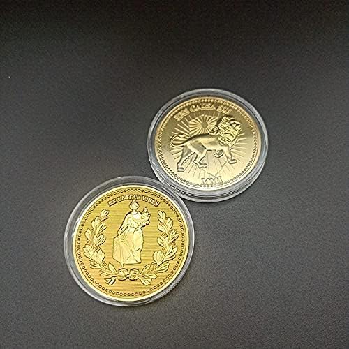 Предизвик монета ретка австралиска делфин монета комеморативна монета квадратна коцка комеморативно издание 1 мл злато-позлатена