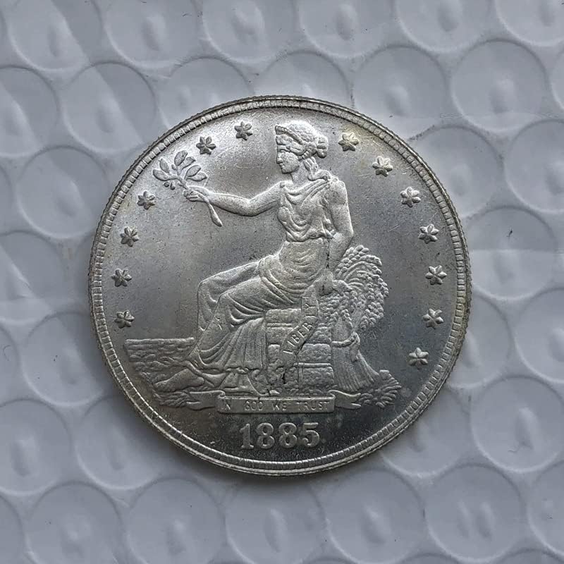 1885 Американски Монети Месинг Сребрени Антички Занаети Странски Комеморативни Монети Колекција