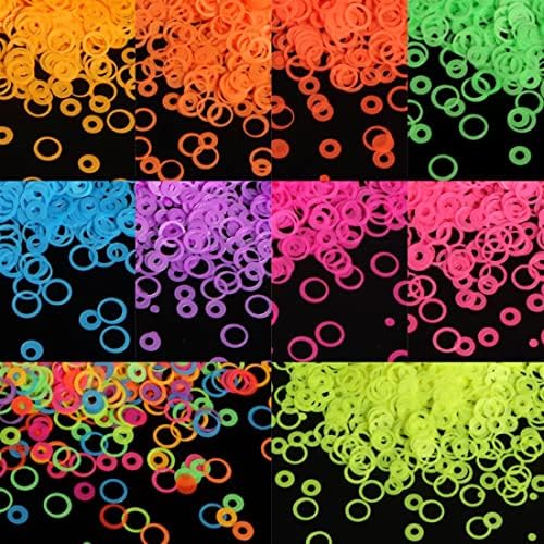 Додатоци за неонски тркалезни секвенци Виножито во боја на меурчиња во форма на меурчиња во форма на снегулки за дизајн на маникир за DIY, D-YQ11