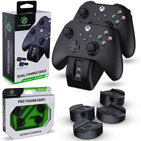 Прогамр Xbox Контролер Полнач станица &засилувач; Xbox Контролер Палецот Костец-Пакет Брзо Полнење Xbox Полнење Станица За Xbox Контролори со 2 xbox Полнење Батерија Пакет, и
