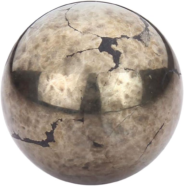 Духовен елемент пирит сфера оргон скапоцен камен топка за Реики и домашен декор, кристали и лековити камења, камен на среќа