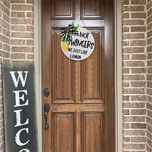 Добредојдовте знак за влезната врата, 11,8 x 11,8inch ананас добредојде домашна закачалка за домашен декор на отворено, среќен знак на