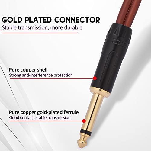 Speakon на 1/4 TS Cables Male Sounders 10FT 2PCS Професионален 14 мерач AWG Wire Wire Audio ampilifier Connection Cornd DJ/PA Sonider Cable