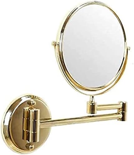 360 степени ротација wallид монтиран шминка огледало 3x зголемувачки огледало за бања што може да се повлече од огледалото на масата двојно двојно