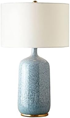 FGUIKZ Европски стил Едноставно ретро сино шише керамичко маса за ламба во кревет во спална соба модна ткаенина уметност табела