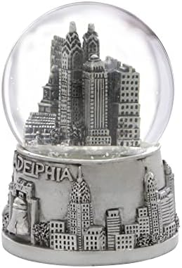 Сребрена Филаделфија Снежен глобус 3,5 инчи обележја и bellвонче за слобода
