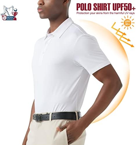 Машка поло маица со кратки ракави за кратки ракави, без суво суво голф кошула лесна изведба на отворено спортска кошула