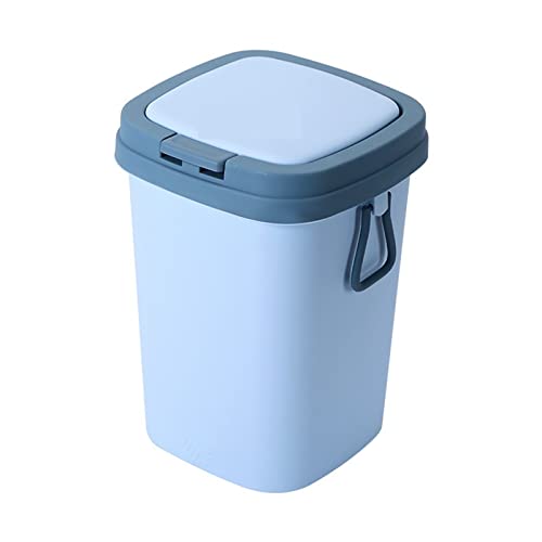 Zukeeljt Trash Can може да ја отфрли кантата дневна соба кујна бања тоалет Тесен отпадоци за отпадоци за отпадоци корпа за хартија за хартија