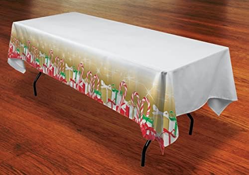 Тема за Божиќна празник на Руби, пластична табела, 54 x 108, како што е прикажано, 54 x 108