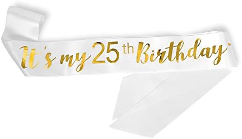 Adbetty „Тоа е мојот 25 -ти роденден“ Саш - 25 -ти роденден, роденденска девојка, роденденска забава, роденденска забава, материјали и украси