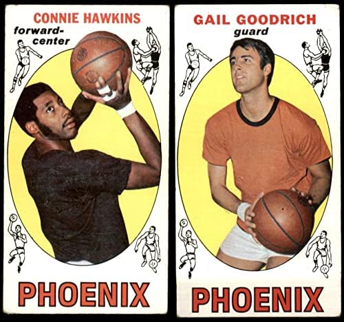 1969-70 Topps Tepps Feenix Suns Team го постави Феникс Сонс ГД+ Сонце