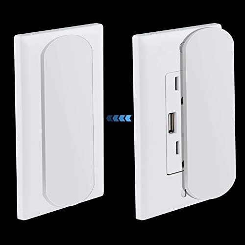 MVTOE Магнетски прекинувач и излезен покритие за светло за прекинувачи за рамни модерни прекинувачи за вклучување, за сабота, дома и канцеларија