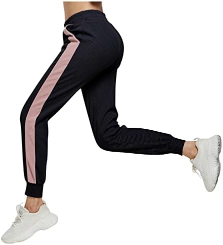 Miashui женски лесни панталони Панталони цврсти лабави панталони џеб директно пот половината за половини кратки панталони за жени