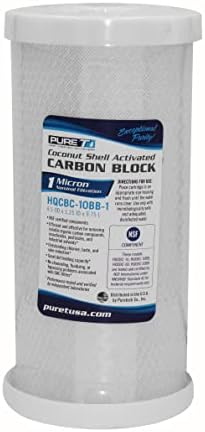 ЧИСТ Т HQCBC-10BB-10, 10x4, 5 Кокос Јаглерод Блок Филтер-NSF Сертифициран-Конон Школка Активиран Јаглерод отстранува Хлор, Нечистотија