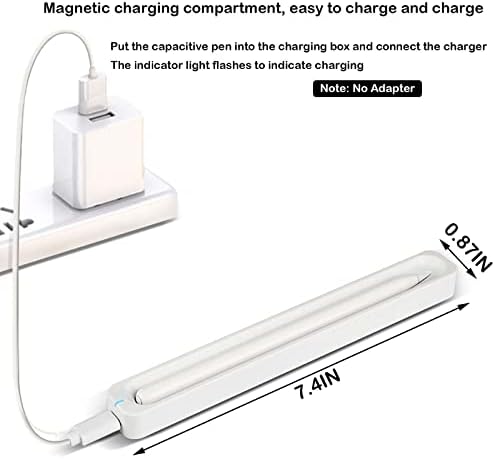 Приклучок за магнетен Безжичен Полнач за молив за Јаболко 2-та Генерација, Држач За Магнетно Полнење за iPad Молив 2-ри Генерал