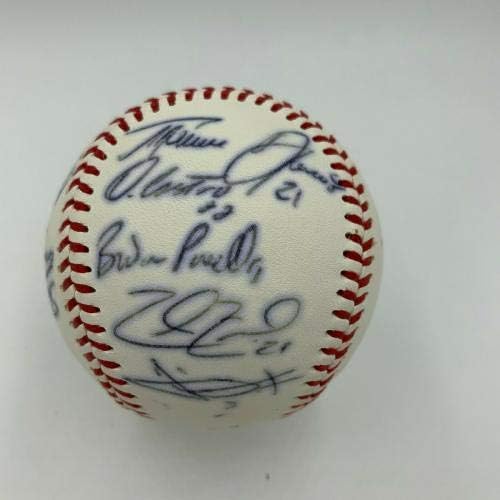 2007 година сенатори на Харисбург сенатори во Вашингтон Националци потпишаа бејзбол во Мала лига - автограмирани бејзбол