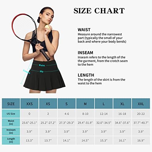 Mirity Tennis Golf Running Active Skorts Scorts Здолниште за жени - со грип силиконска обвивка и 7 џебови