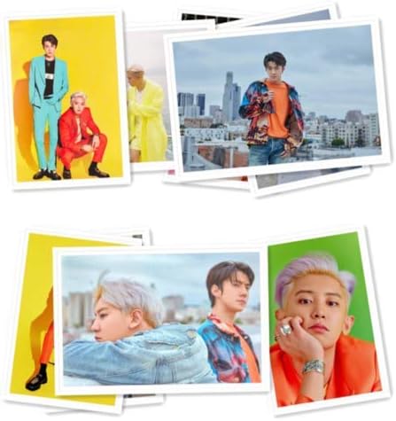 Exo SC 1 -ви мини албум Што е Life Lomo картичка 40PCS Polaroid Photocard во Ironелезна кутија