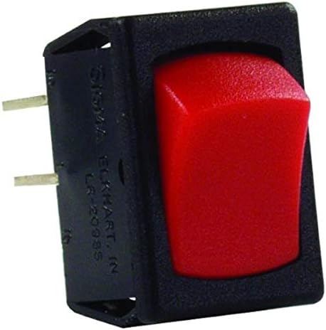 ЏУНИОР Производи 12795 Црвена/Црна SPST Мини Вклучување/Исклучување Прекинувач