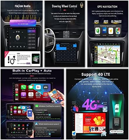ПЛОКМ Андроид 10.0 Авторадио Автомобил Стерео ГПС Навигација со 9 инчи Автомобил Забава Мултимедијално Радио За Опел Мока 2012- Поддршка Wifi Bluetooth FM USB DSP RDS CARPLAY DAB+