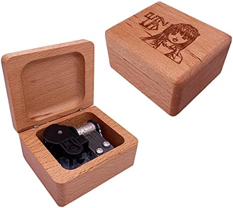 YouTang Elfen лаже музичка кутија Лилиум врежана дрво музичка кутија за винарство за подароци