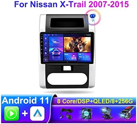 Компатибилен Со Nissan X-Trail T31 2007-2015 Qashqai Автомобил Радио Мултимедијални Видео Плеер Навигација GPS Андроид 11 Carplay
