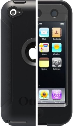Случај за серии на дефанзивец Otterbox за iPod Touch 4G - црн/јаглен