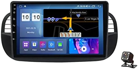 Андроид 11.0 Автомобил Радио Стерео Со IPS Екран На Допир Мултимедијален Плеер 9 Главна Единица За Fiat 500 2007-2014 Sat NAV Fm