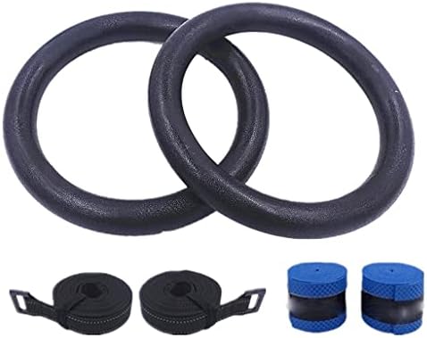 Tfiiexfl ABS Gym Rings Gindichistics Rings со прилагодливи ленти за мрежи за пена за вежби за вежбање фитнес Повлечете ги тренинзите