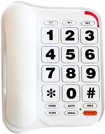 Телефони за постари лица со деменција, Хепестер П-46 Засилен кабел телефон со звучник за постари лица за домашни фиксни телефони