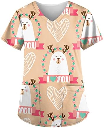 Денот на в Valentубените кошули жени летни врвови на празници за празници y2k облека графички маички персонализиран принт краток