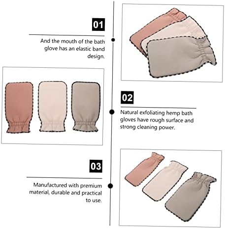 Исцелите 6 парчиња ексфолираат крпи за бања за пешкир за возрасни спа -крпи корејски корејски ракавици за капење на ракавици триење на