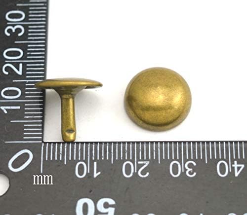 Wuuycoky бронзена двојна капа за метални метални метални метални капачиња од 15мм и пост 8мм пакет од 60 комплети