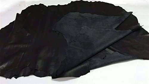 Леа Харис црна јагнинска кожа скриена - кафеава кожа кожа кожа за шиење кожа скриени кожи се крие мазно 0,6 мм 5-9м.