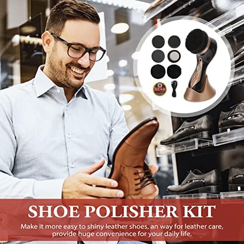 Mobestech Електричен чевли за чевли за чевли Полски комплет за чевли за чевли автоматски чистач за четки преносни чевли Shiner