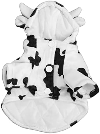 Куче худи зимска јакна миленичиња космејски костуми забава облекувајќи облеки стилски симпатичен дизајн на крави удобно топло милениче зимска облека за мали сред