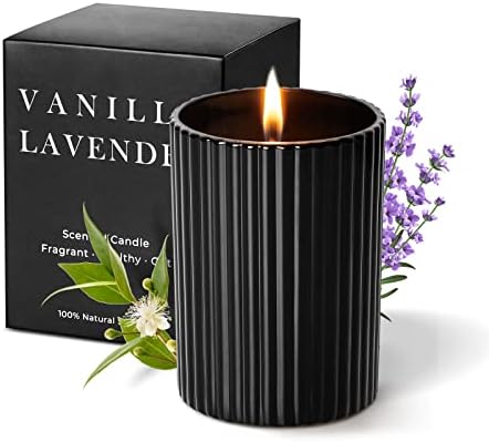 Лаванда еукалиптус свеќи за домашни мириси: есенски свеќи природни свеќи од соја памук фитил Божиќен подарок за жени, 6oz 36