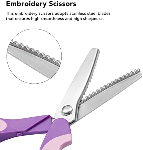 Ножици за везење, ножици за шиење со висока цврстина, не'рѓосувачки челик Ергономски дизајн занаетчиски ножици за хартија за домашна