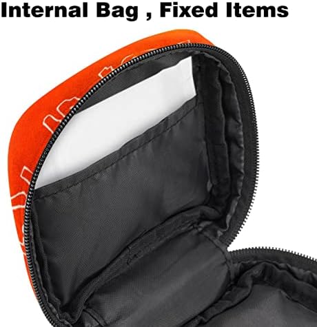 Орјуекан санитарна торба за складирање на салфетка, торба за преносен период за жени девојки менструална чаша торбичка, сонце