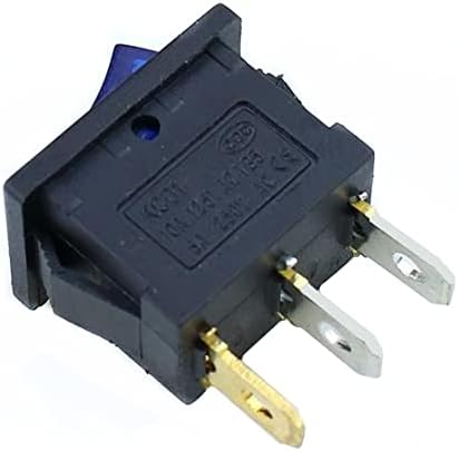 INANIR 1PCS KCD1 Switch Switch Switch 3pin On-Off 6A/10A 250V/125V AC Црвено жолто зелено црно копче за црно копче