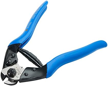Клајн алатки 63016 секач за кабел, стрижења со тешки кабли, исечени ACSR, челик и најстрога жица, со удобно заклучување за складирање, сина