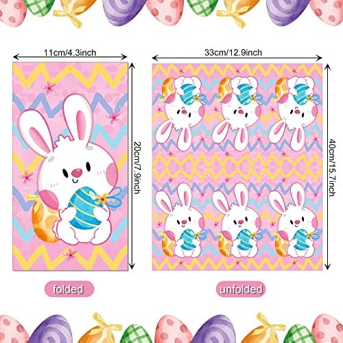 40 парчиња Среќна Велигденска акварела за зајаче хартиени салфетки Велигденска пролет цветни разнобојни розови зајаци гостински салфетки за