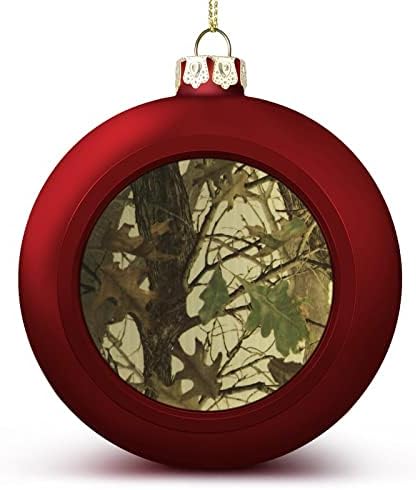 Остава орнаменти за божиќни топки за лов на камо, поставени големи украси на Божиќни дрвја, блук за надворешно затворено 1 парчиња