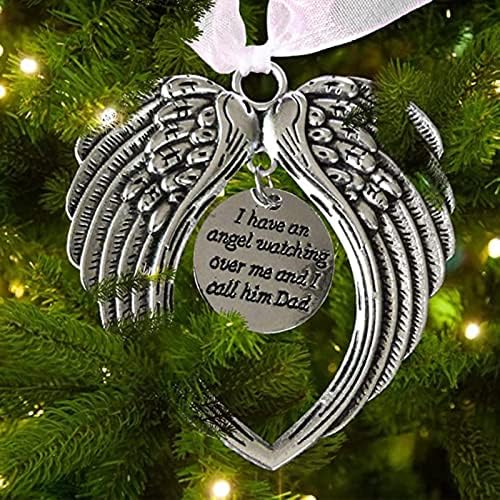 Божиќни спомен -украси Ангелски крилја, имам ангел што ме гледа над мене, го нарекувам мојот сопруг во спомен на загуба сакана
