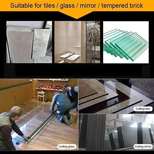 Алатка за секач за стакло DIY со зацврстено тркало за сечење челик за сечење плочки, керамика, стакло