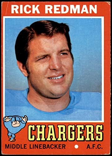 1971 Топпс # 42 Рик Редман Сан Диего Полначи VG Chargers Washington