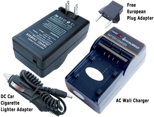 Itekiro AC Wall DC Car Battery Chit Chat Chit For Olympus MJU 780, MJU 790SW, MJU 795SW, MJU 820, MJU 830 + Itekiro 10-во-1 USB