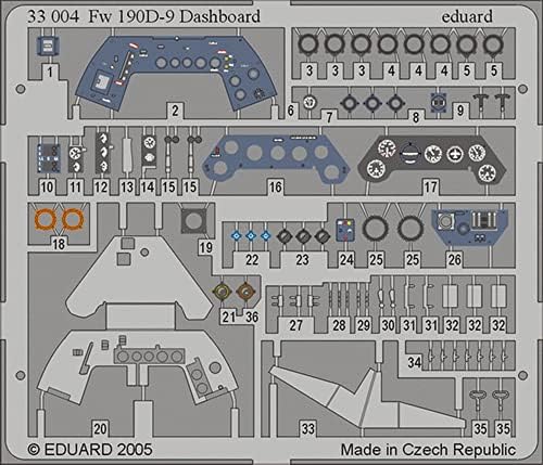 Додатоци на Едуард-33004 комплет за додатоци за правење модели FW 190D-9 9 табла за комплет за хаегава