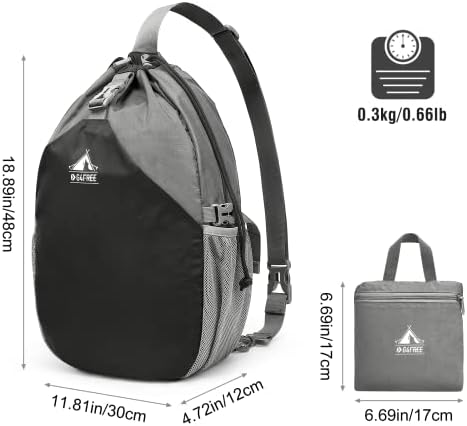 G4Free 15L Торба За Прашка Вкрстено Тело Ранец За Влечење На Отворено Торба За Патување Торба За Преклопување Торба За Теретана За Мажи